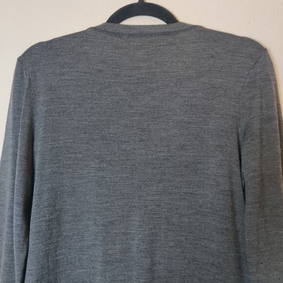 Icebreaker Merino Wool Superfine Lite Bliss Cardigan Small Charcoal Gray *Read - Picture 5 of 16